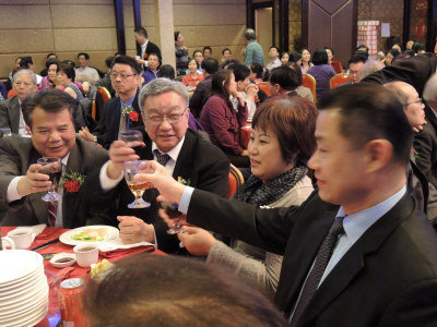 劉醇逸3月出席社區活動。(本報檔案照)