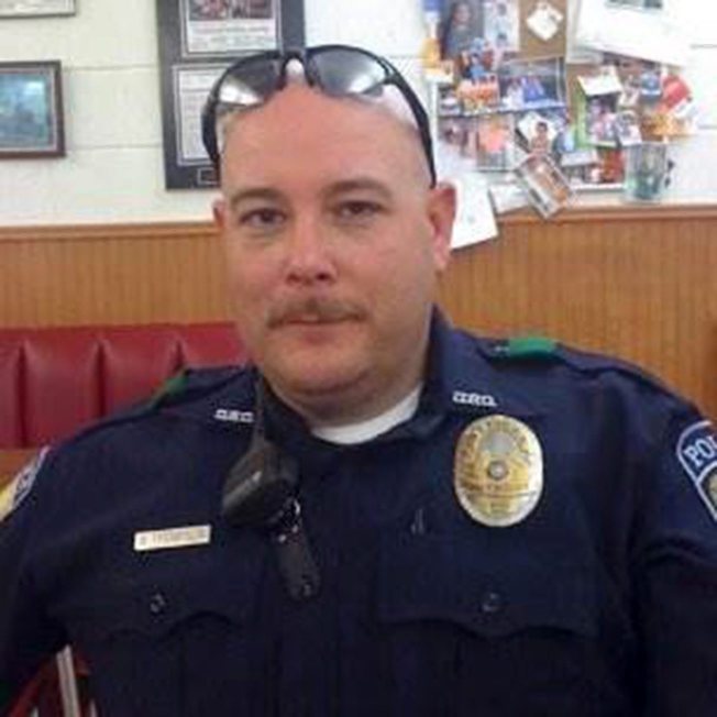 达拉斯五名被狙击的警员之一Brent Thompson (欧新社)