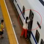 孩子在旁…徐州女高鐵逃票 左右開弓怒摑乘務員