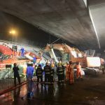 江蘇無錫高架橋坍塌壓扁3車 母女雙亡