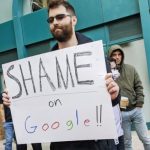 參加集會抗議 Google 4員工被炒